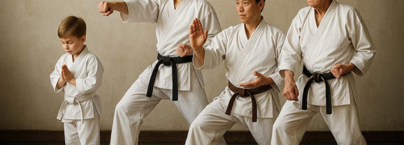 Las edades de la evolución en el karate